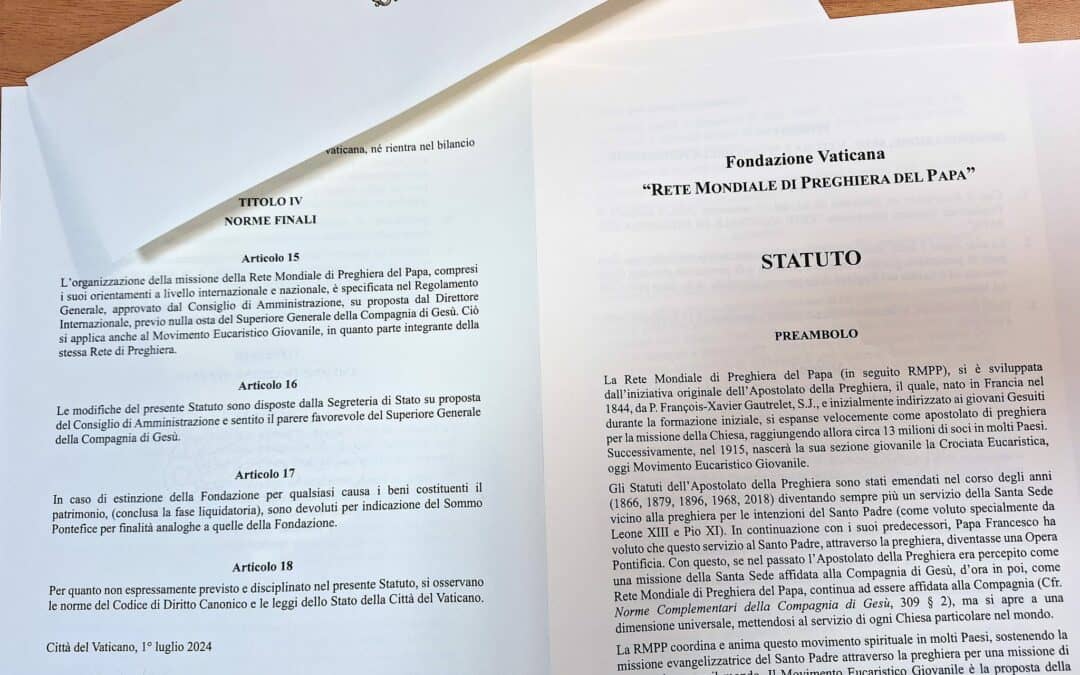 Final Statutes of the Pope’s Worldwide Prayer Network